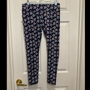 NWT Fabletics Salar Leggings Red White and Blue Size Medium Style PT151047-2359